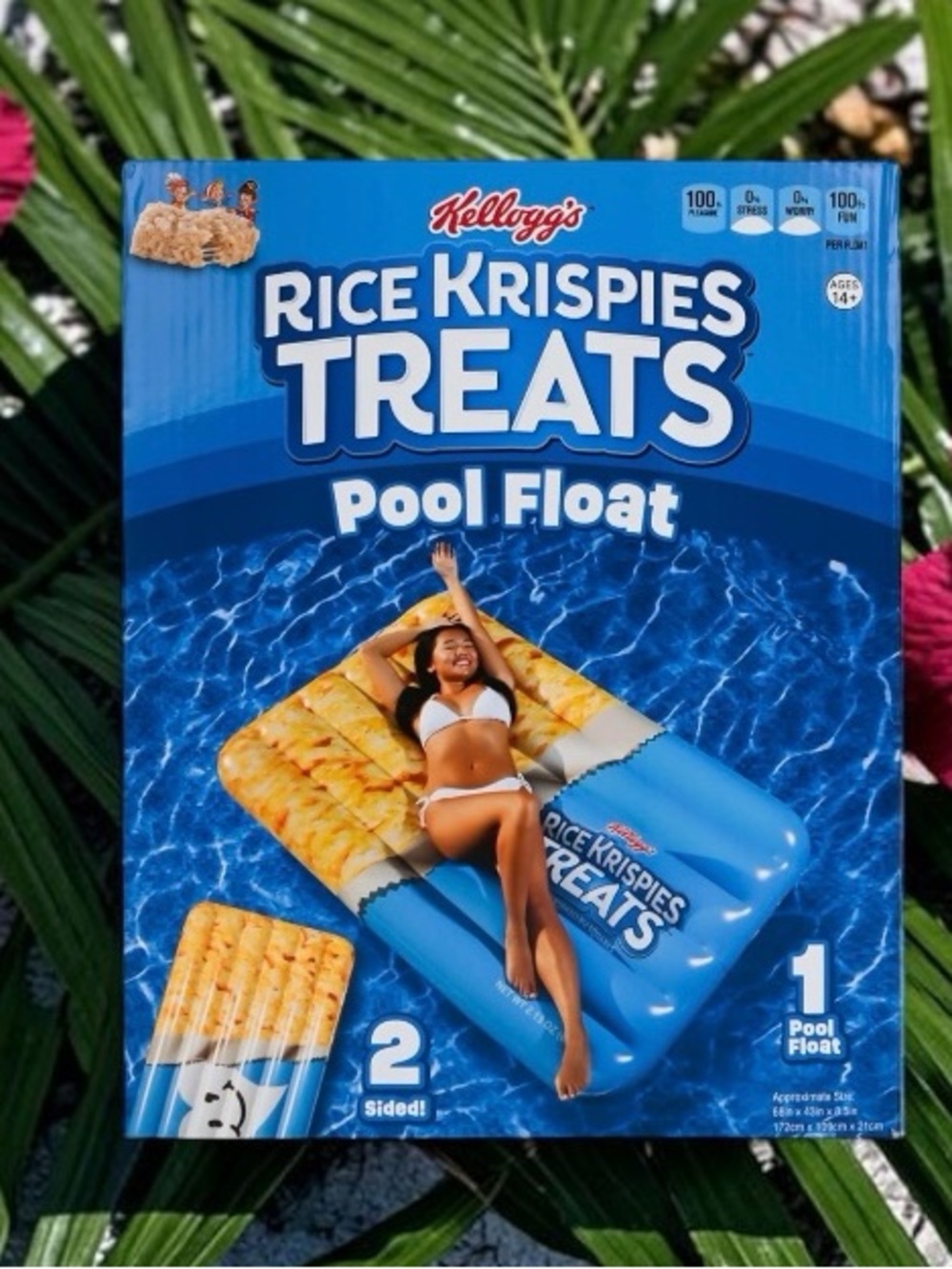 Kellogg’s Rice Krispies Treats pool float inflatable lounge raft adult kid beach